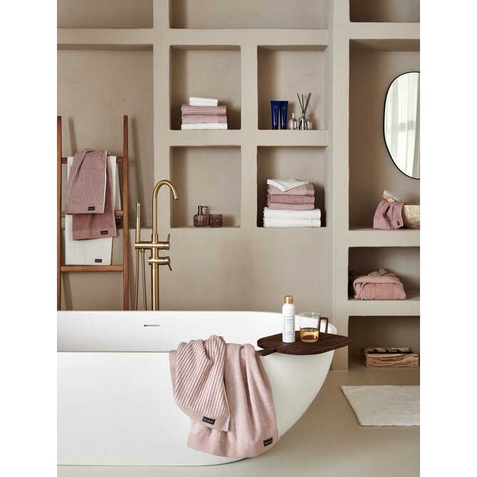 Vandyck Home Towel Petit Ligne sepiapink Handdoek 60x110