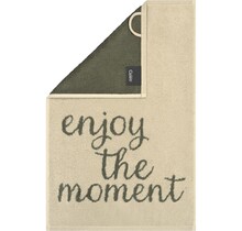 Cawö Postcards Towels Edition 100 enjoy the moment Gastendoekje 30x50