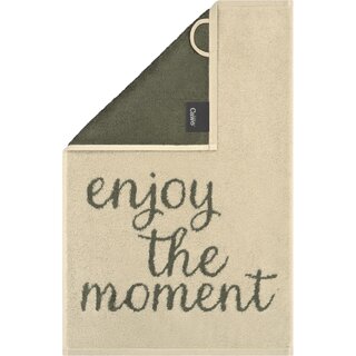 Cawö Postcards Towels Edition 100 enjoy the moment Gastendoekje 30x50