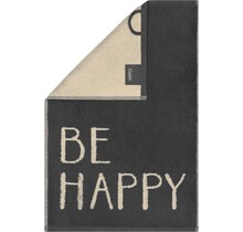 Cawö Postcards Towels Edition 100 BE HAPPY Gastendoekje 30x50