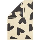 Cawö Cawö Heart Beats 6275 basalt Gastendoekje 30x50