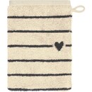 Cawö Cawö Heart Beats 6276 basalt Washandje 16x22