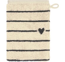 Cawö Heart Beats 6276 basalt Washandje 16x22