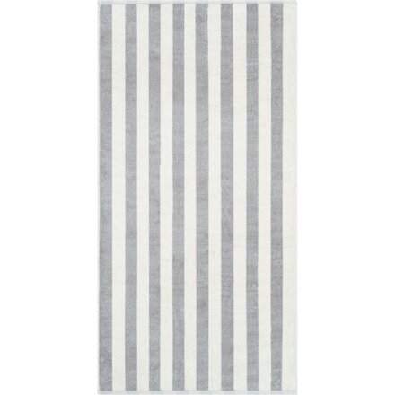 Cawö Bold 6277 grijs/natuur Handdoek 50x100