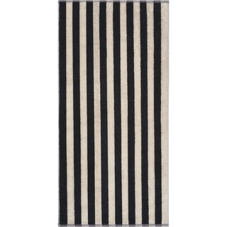 Cawö Bold 6277 zwart/beige Handdoek 50x100