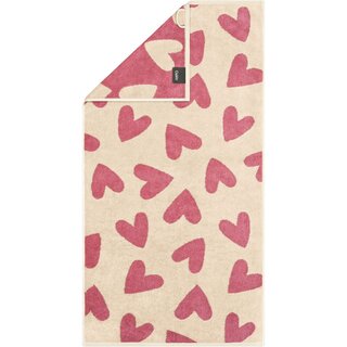 Cawö Heart Beats 6275 beere Handdoek 50x100