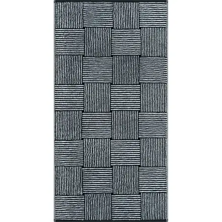 Cawö Black&White 6281 zwart/wit Badlaken 80x150