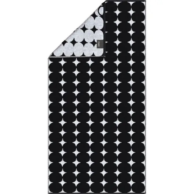 Cawö Black&White 6279 zwart/wit Badlaken 80x150