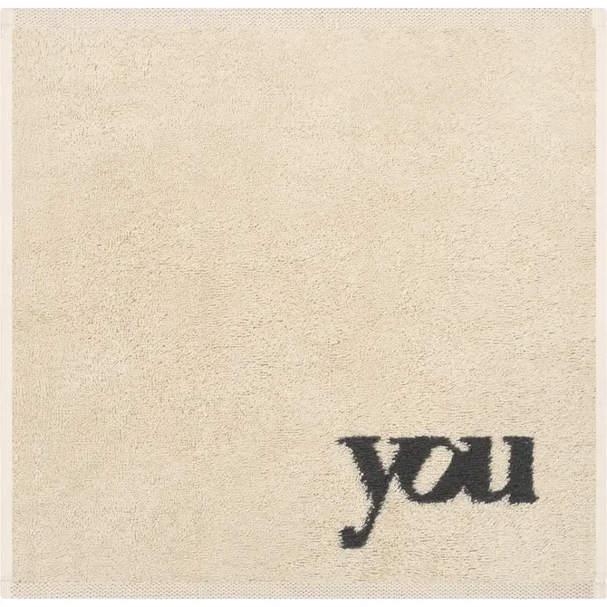 Cawö Heart Beats 6285 natur/basalt Gezichtsdoekje 30x30