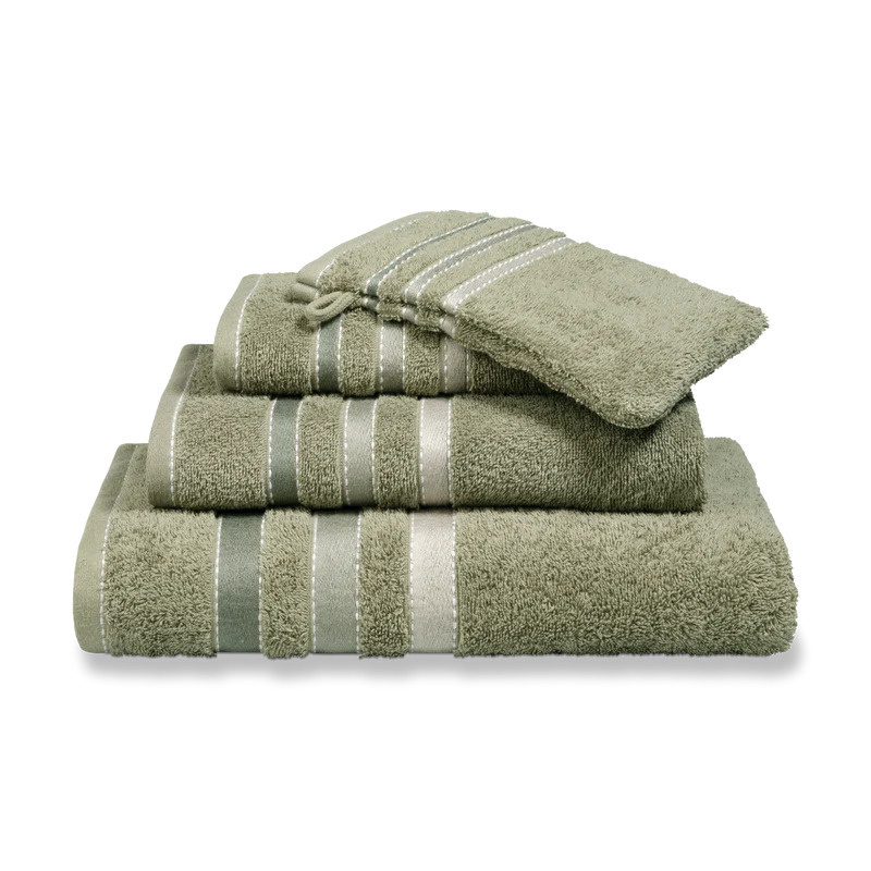 Vandyck Vandyck Prestige Lines Smoke Green Handdoek 60x110