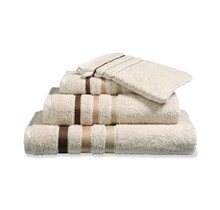 Vandyck Prestige Lines Cream Tan Handdoek 60x110