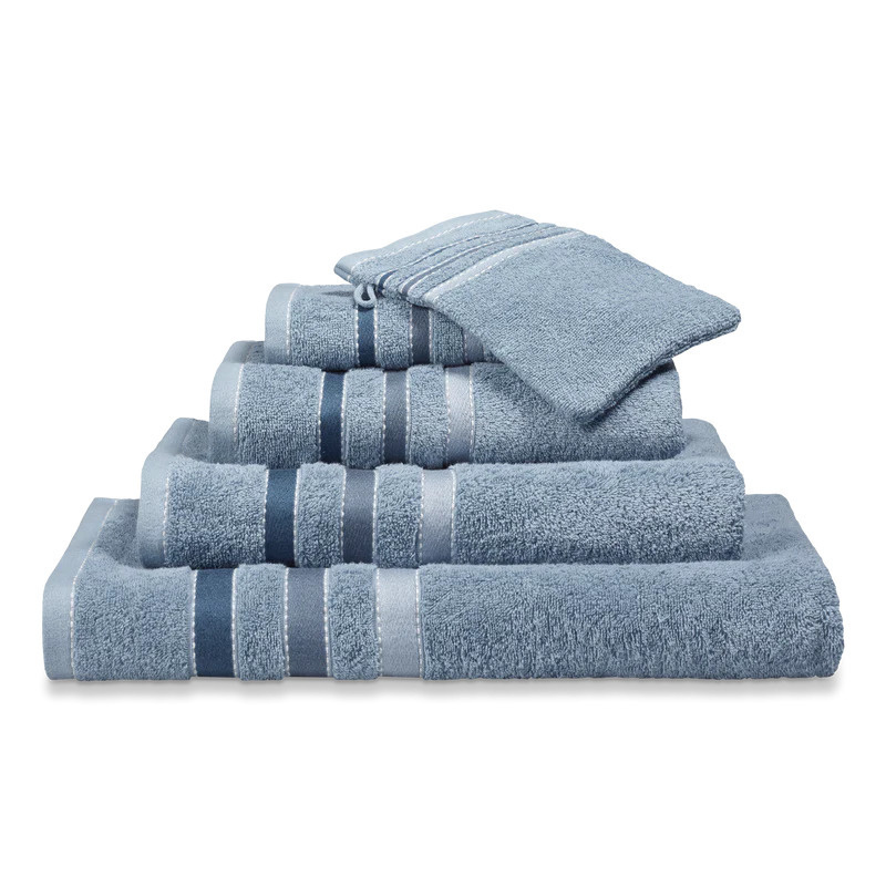 Vandyck Vandyck Prestige Lines Dusty Blue Handdoek 60x110