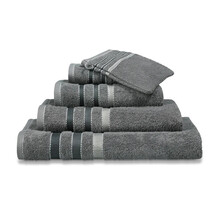 Vandyck Prestige Lines Mole Grey Handdoek 60x110