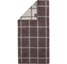 Cawö Two-Tone Grafik Handdoek  Pepper 50x100
