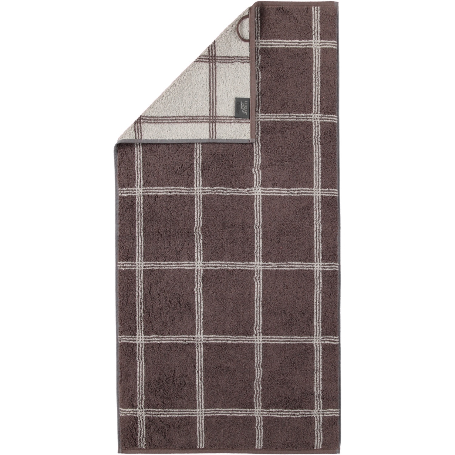 Cawö Cawö Two-Tone Grafik Handdoek Pepper 50x100