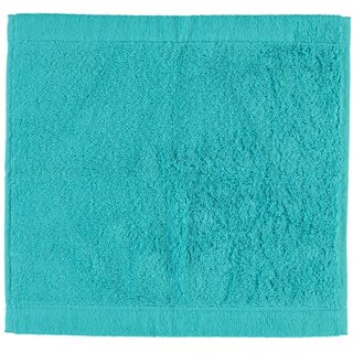 Cawö Lifestyle Uni Gezichtsdoekje Turkoois