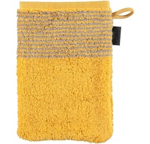 Cawo Two-Tone Washandje Curry 16x22