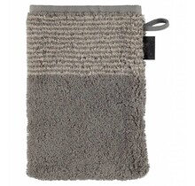 Cawo Two-Tone Washandje Grafiet 16x22