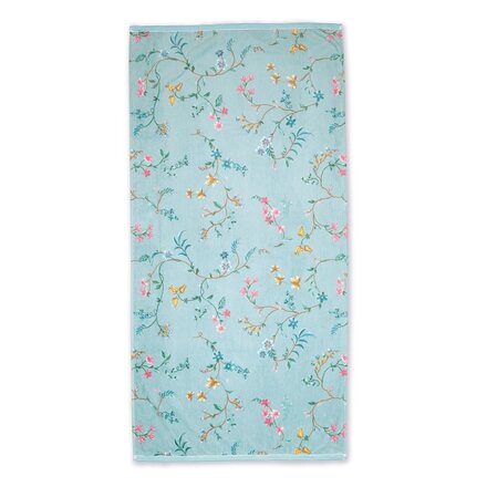 Pip Studio Douchelaken Les Fleurs Blue 70x140