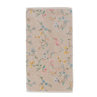 Pip Studio handdoek Les Fleurs Khaki 55x100