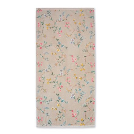 Pip Studio Douchelaken Les Fleurs Khaki 70x140