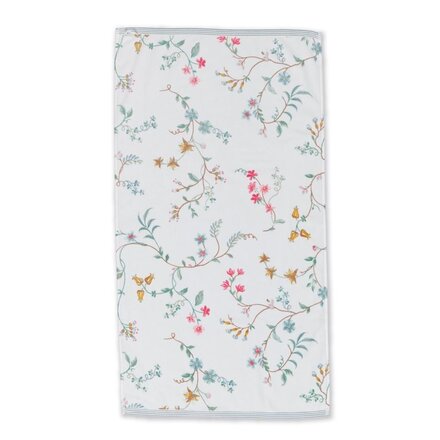 Pip Studio handdoek Les Fleurs White 55x100