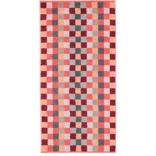 Cawö Unique Karo Handdoek koralle