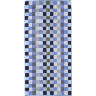 Cawö Unique Karo Handdoek saphir