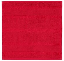 Cawö Noblesse2 Uni Gezichtsdoekje 30x30 Rood