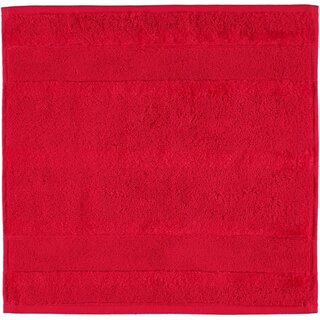 Cawö Noblesse2 Uni Gezichtsdoekje 30x30 Rood