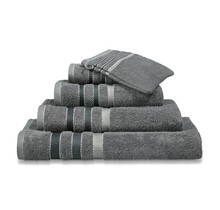 Vandyck Prestige Lines Mole Grey Douchelaken 70x140