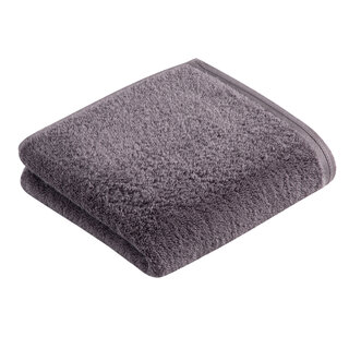 Vossen handdoek Vegan Life dunkelgrau 50x100