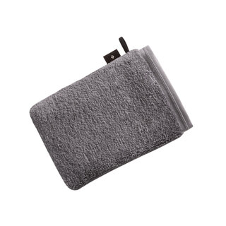 Vossen washand Vegan Life dunkelgrau 16x22