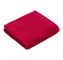 Vossen Handdoek Vegan Life 3680 kirschrot 50x100
