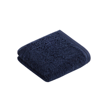 Vossen gastendoekje Vegan Life marine blau 40x60
