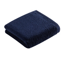 Vossen handdoek Vegan Life marine blau 60x110