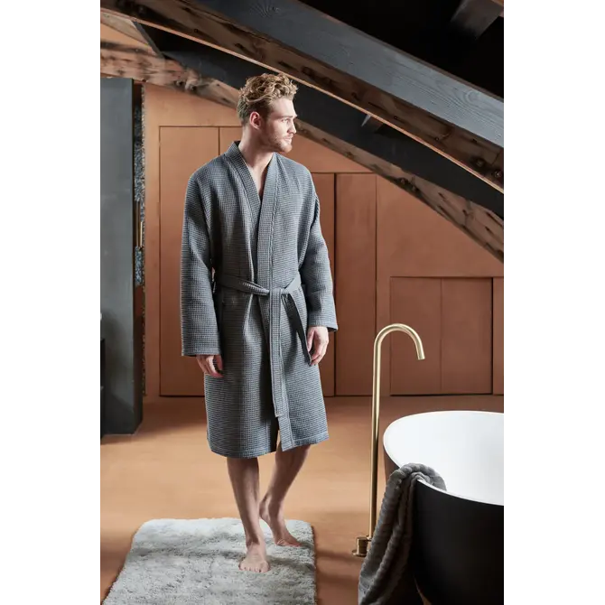 Vandyck Badjas Biarritz Steelgrey Xsmall