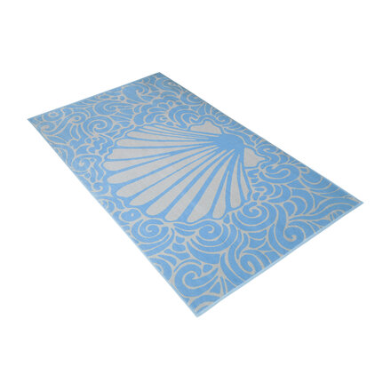 Strandlaken Vossen aqua flow pacific pearl 100x180