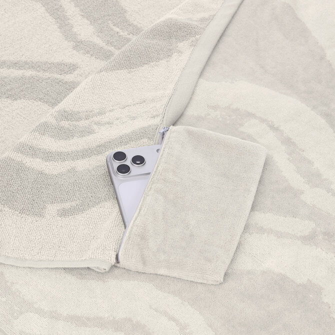 Strandlaken Vossen coast lines stone  100x180