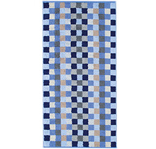 Cawö Unique Karo Badhanddoek saphir 70x140