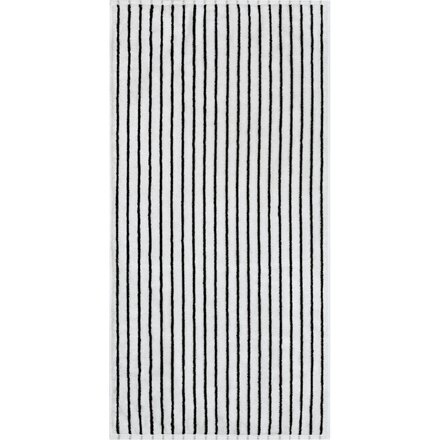 Cawö Black&White 6278 zwart/wit Badlaken 80x150