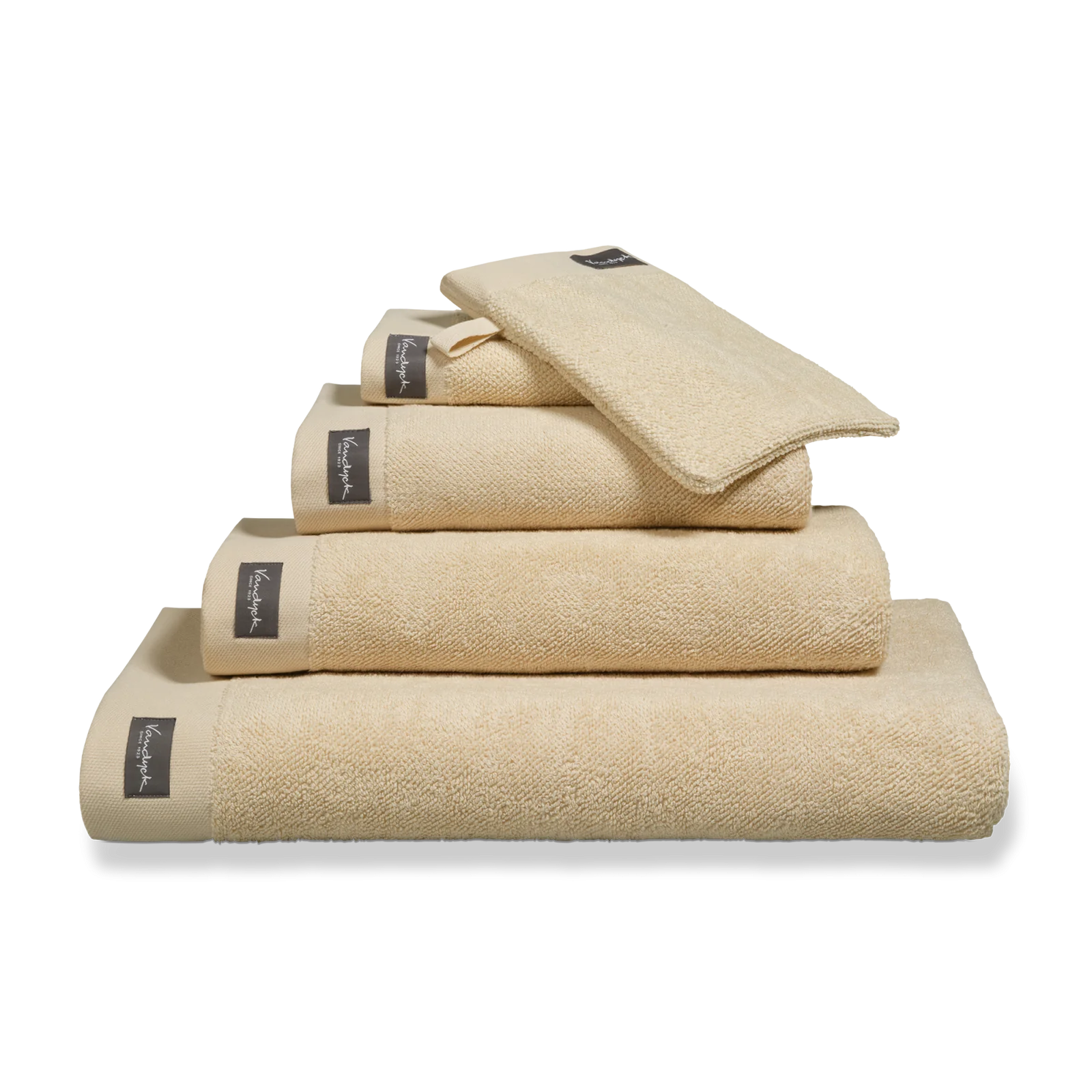 Vandyck Vandyck Home Towel Uni bleachedsand douchelaken 70x140