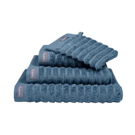 Vandyck Home Wave Vintage Blue Washandje 16X22