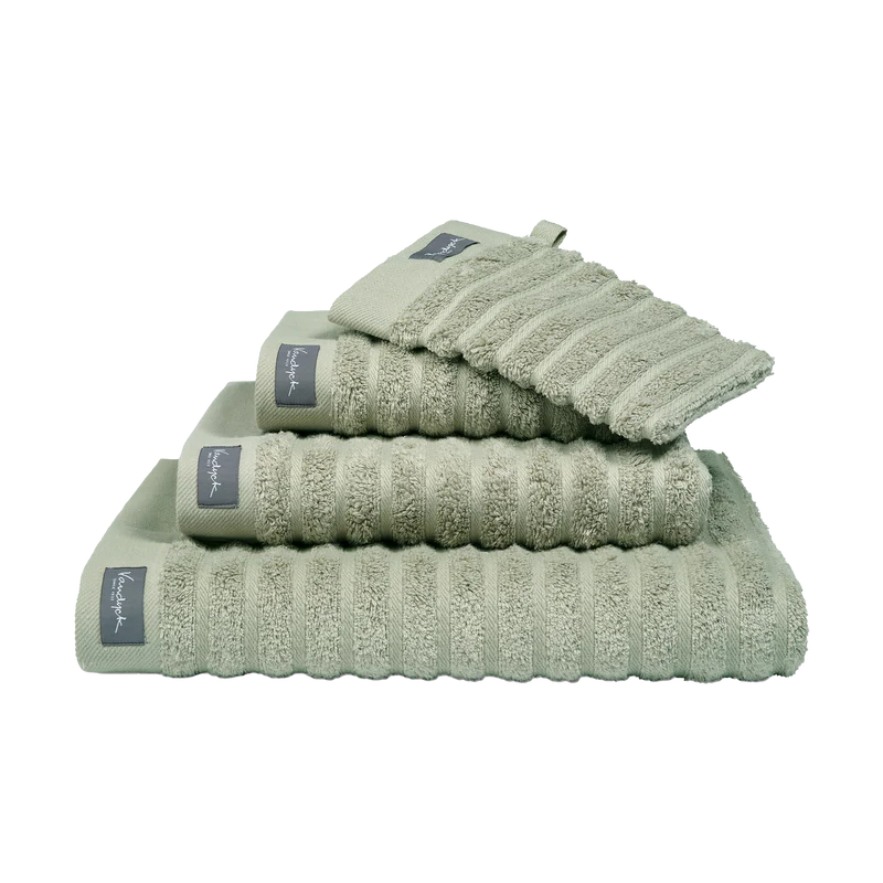 Vandyck Vandyck Home Wave Smoke Green Handdoek 60x110