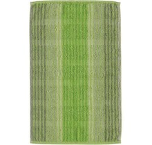 Cawö Cashmere Streifen Gastendoekje Kiwi 30x50