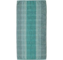 Cawö Cashmere Streifen Handdoek 50x100 Munt