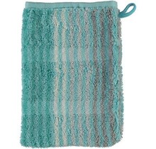 Cawö Cashmere Streifen Washandje Munt 16x22