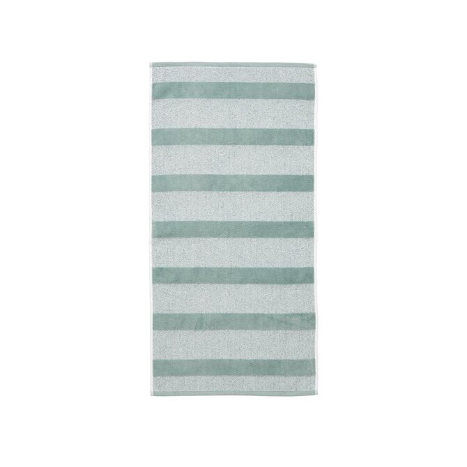 Beddinghouse Sheer Stripe Handdoek  Groen 60x110 cm