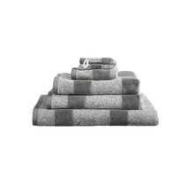 Beddinghouse Sheer Stripe Washandje  Antraciet 16x22 cm