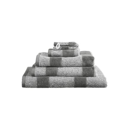 Beddinghouse Sheer Stripe Gastendoekje  Antraciet 30x50 cm